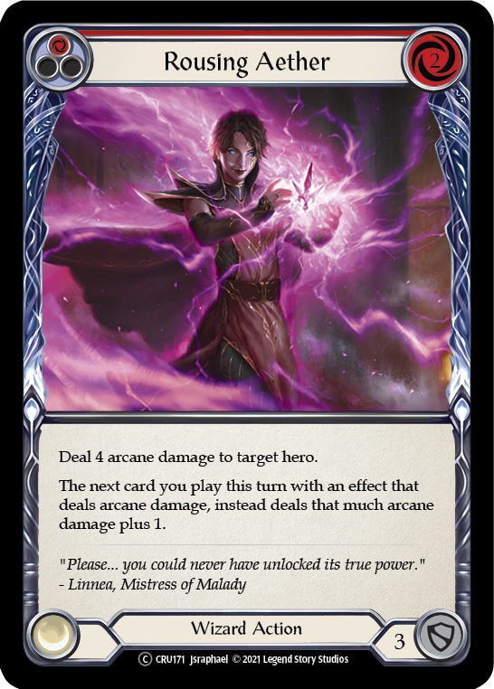 Rousing Aether (Red) (Rainbow Foil) [CRU171-RF] Unlimited Rainbow Foil | Card Citadel