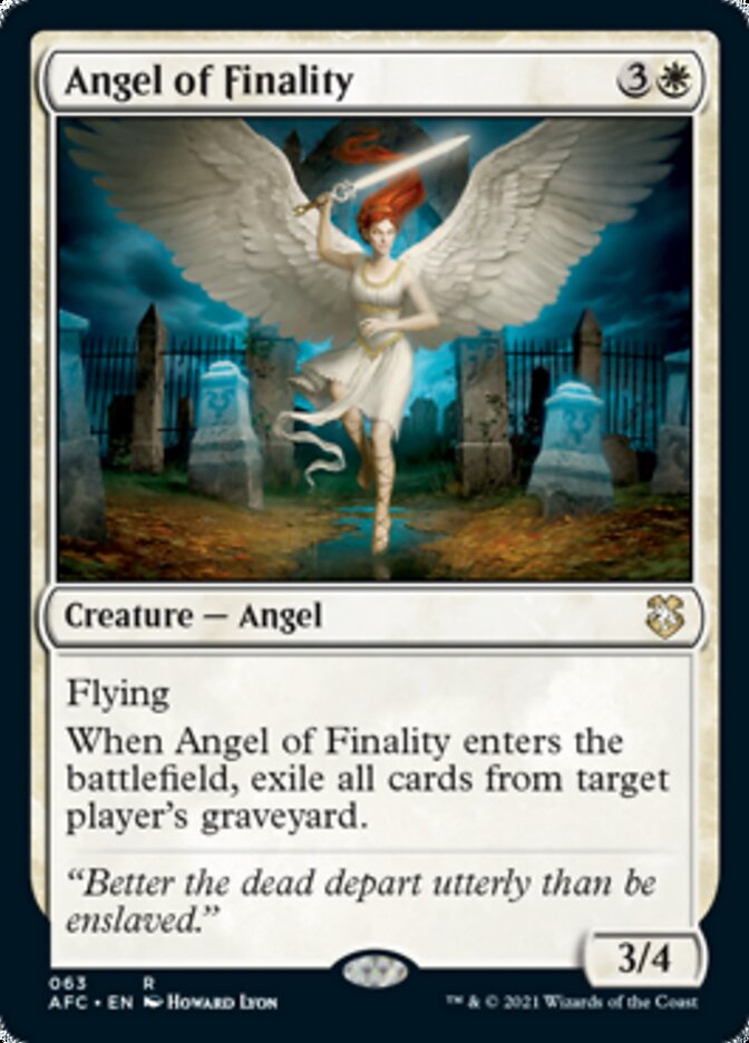 Angel of Finality [Dungeons & Dragons: Adventures in the Forgotten Realms Commander] | Card Citadel