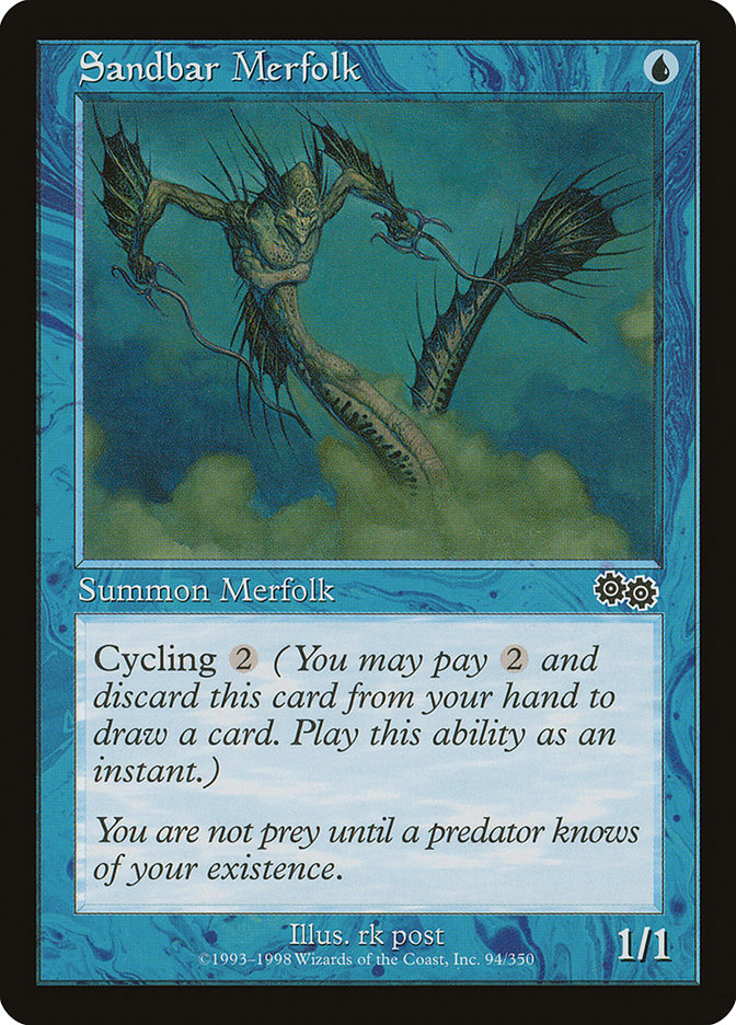 Sandbar Merfolk [Urza's Saga] | Card Citadel