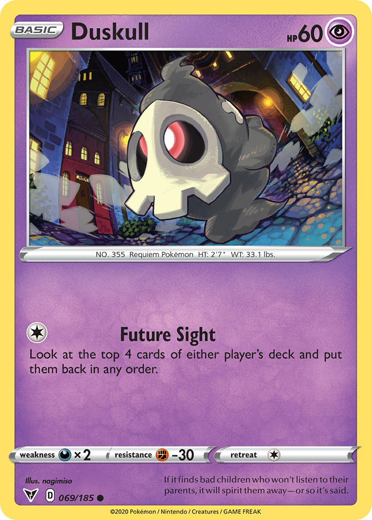 Duskull (069/185) [Sword & Shield: Vivid Voltage] | Card Citadel