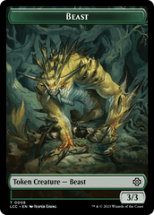 Beast // Merfolk (0003) Double-Sided Token [The Lost Caverns of Ixalan Commander Tokens] | Card Citadel
