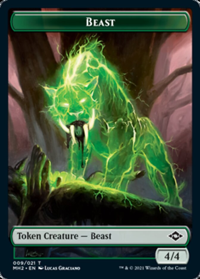 Beast Token [Modern Horizons 2 Tokens] | Card Citadel