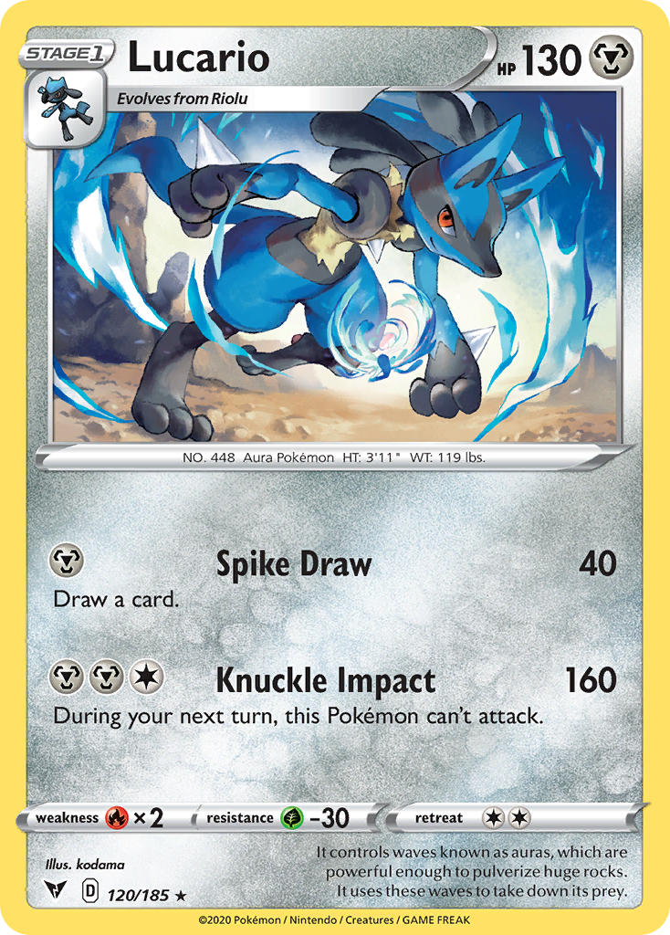 Lucario (120/185) [Sword & Shield: Vivid Voltage] | Card Citadel
