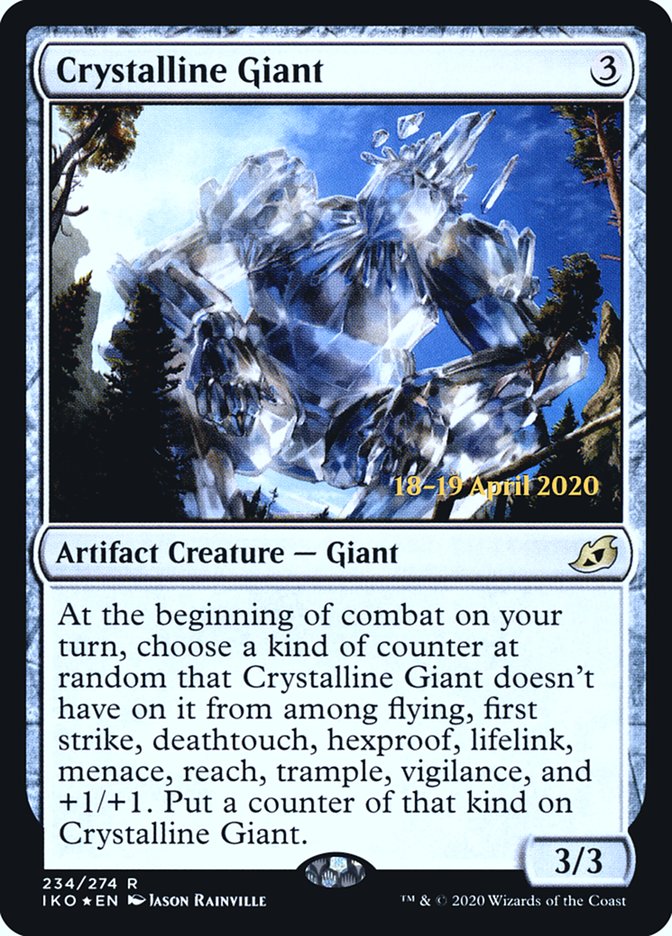 Crystalline Giant  [Ikoria: Lair of Behemoths Prerelease Promos] | Card Citadel