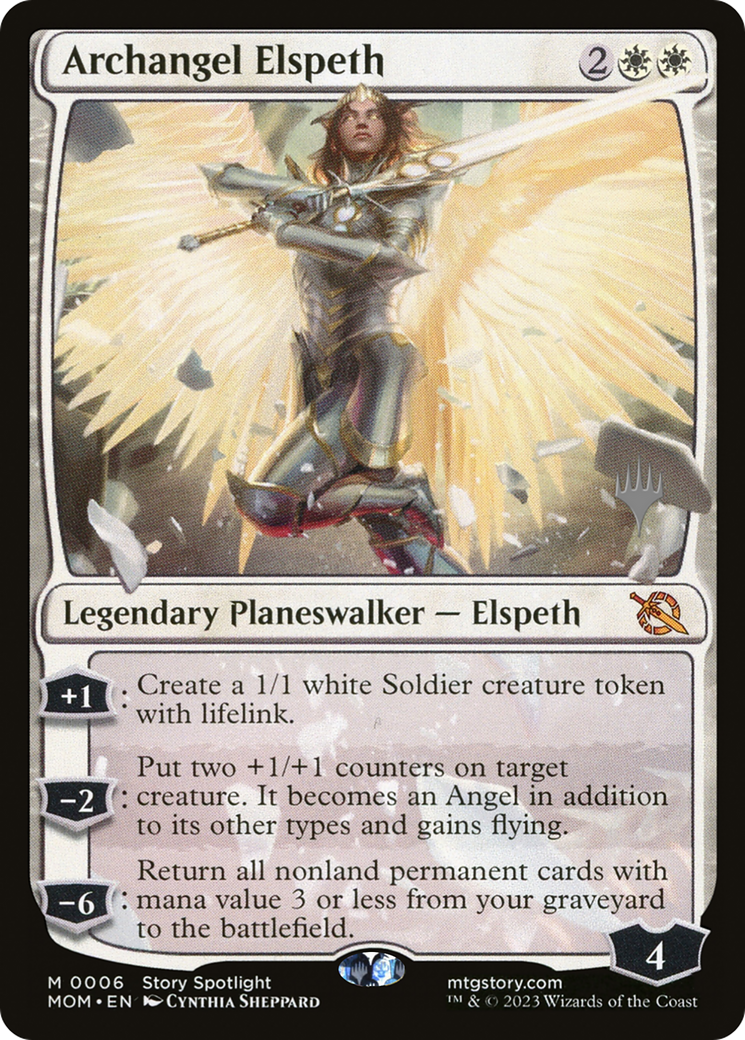 Archangel Elspeth (Promo Pack) [March of the Machine Promos] | Card Citadel
