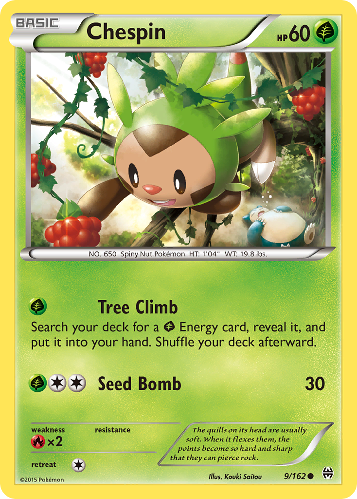 Chespin (9/162) [XY: BREAKthrough] | Card Citadel