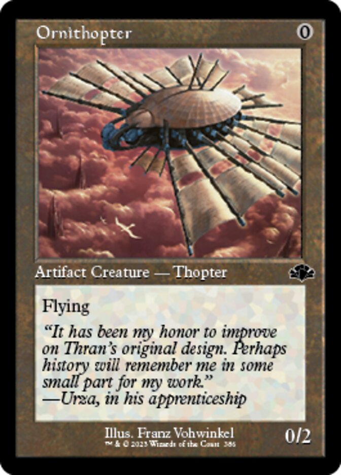 Ornithopter (Retro) [Dominaria Remastered] | Card Citadel
