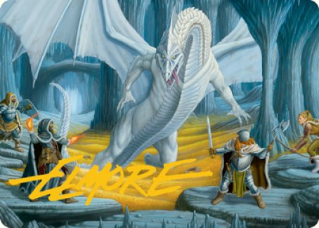 Cave of the Frost Dragon Art Card (Gold-Stamped Signature) [Dungeons & Dragons: Adventures in the Forgotten Realms Art Series] | Card Citadel