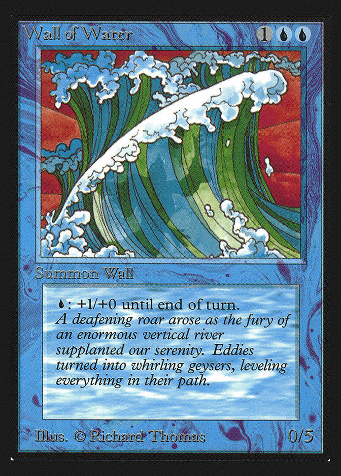 Wall of Water (IE) [Intl. Collectors’ Edition] | Card Citadel