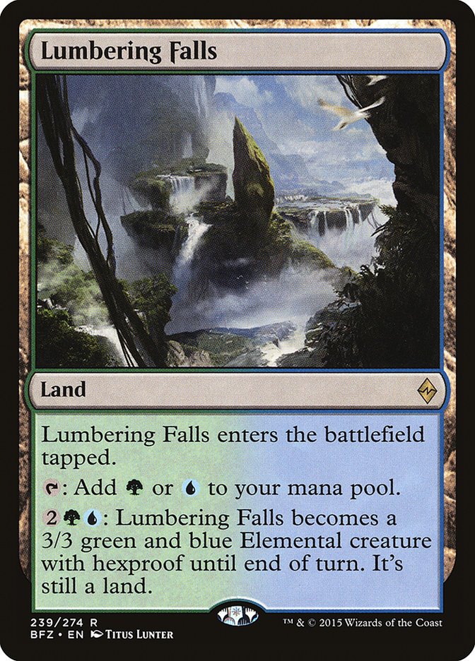 Lumbering Falls [Battle for Zendikar] | Card Citadel