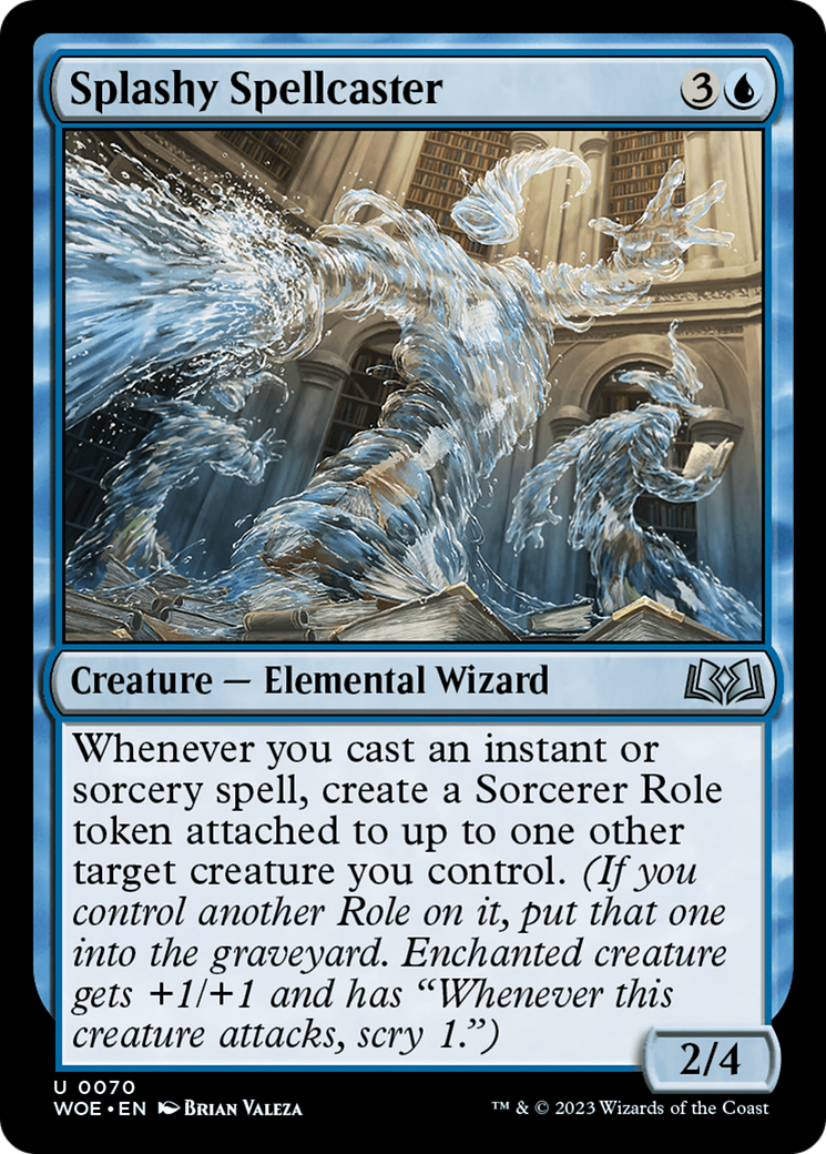 Splashy Spellcaster [Wilds of Eldraine] | Card Citadel