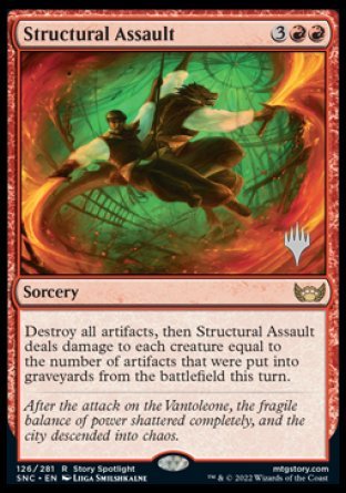 Structural Assault (Promo Pack) [Streets of New Capenna Promos] | Card Citadel