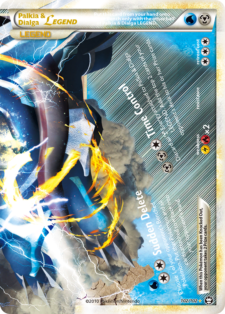 Palkia & Dialga LEGEND (102/102) [HeartGold & SoulSilver: Triumphant] | Card Citadel