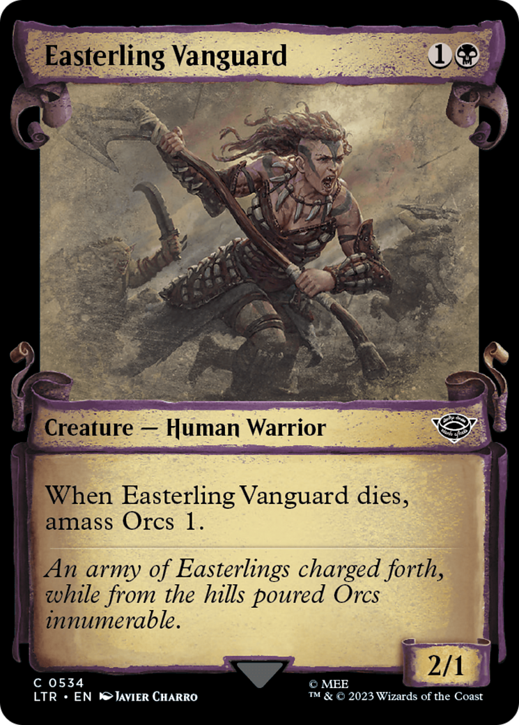 Easterling Vanguard [The Lord of the Rings: Tales of Middle-Earth Showcase Scrolls] | Card Citadel