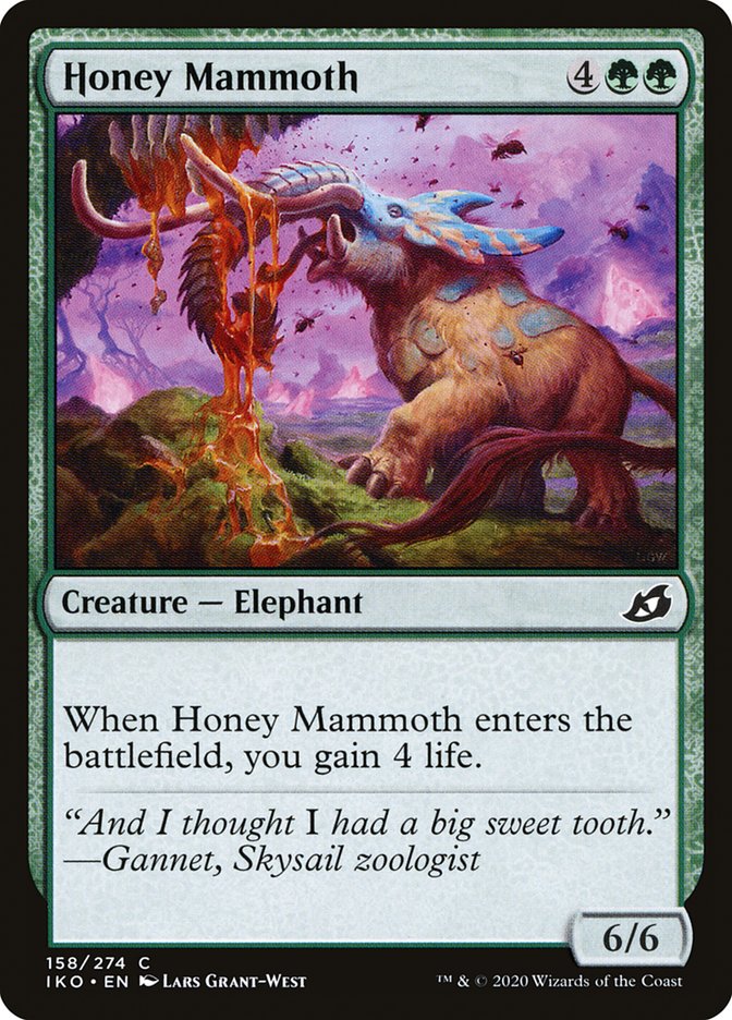 Honey Mammoth [Ikoria: Lair of Behemoths] | Card Citadel