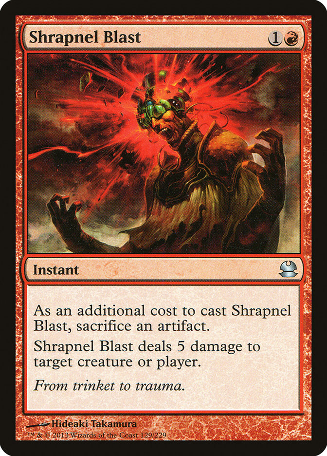 Shrapnel Blast [Modern Masters] | Card Citadel