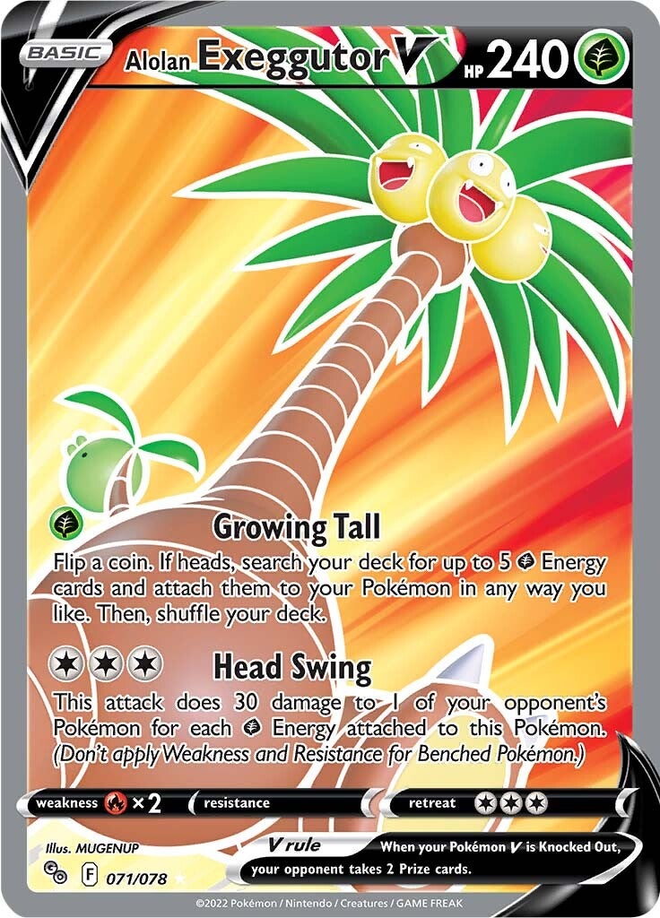 Alolan Exeggutor V (071/078) [Pokémon GO] | Card Citadel