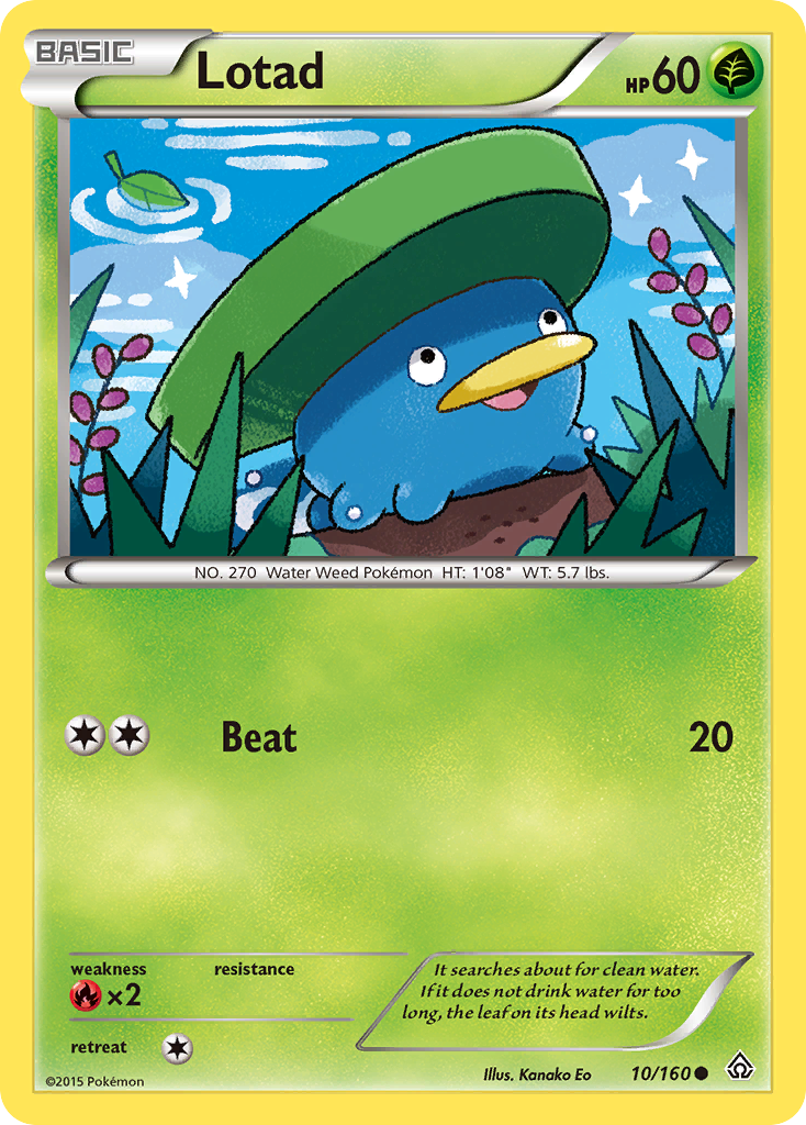 Lotad (10/160) [XY: Primal Clash] | Card Citadel