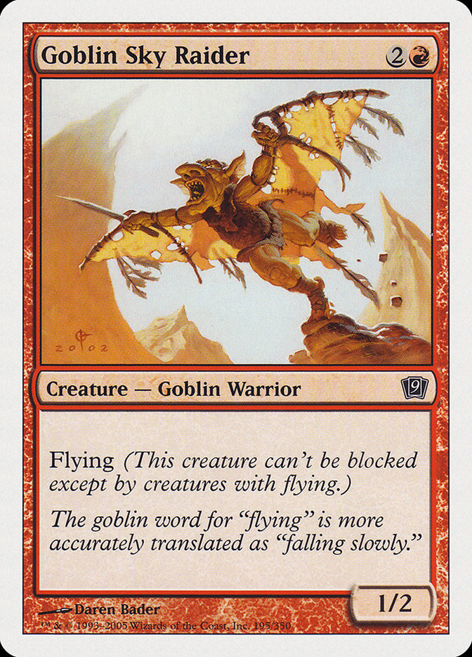 Goblin Sky Raider [Ninth Edition] | Card Citadel