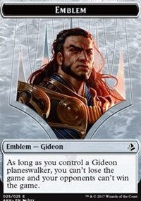 Emblem - Gideon of the Trials // Zombie Token [Amonkhet] | Card Citadel