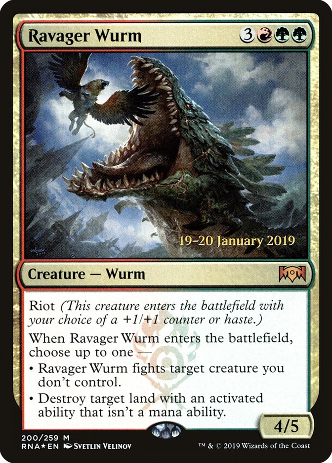 Ravager Wurm [Ravnica Allegiance Prerelease Promos] | Card Citadel