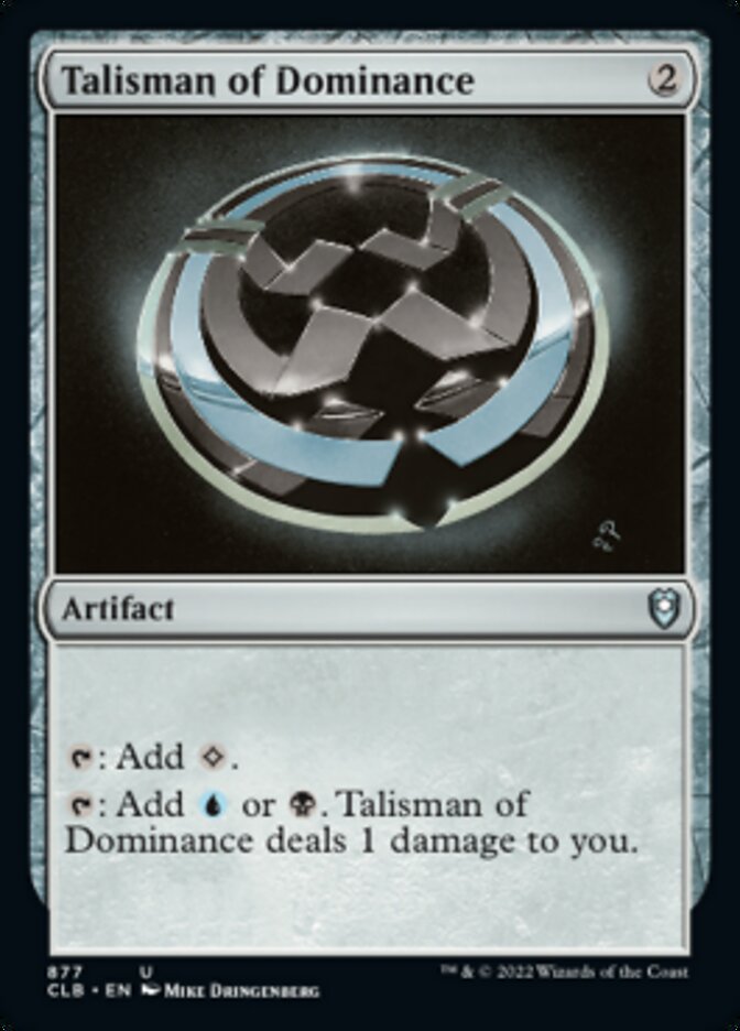 Talisman of Dominance [Commander Legends: Battle for Baldur's Gate] | Card Citadel