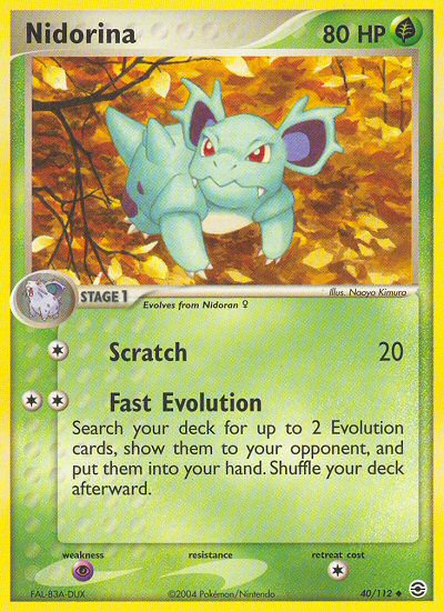 Nidorina (40/112) [EX: FireRed & LeafGreen] | Card Citadel