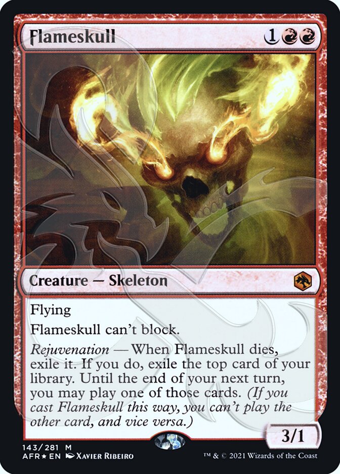 Flameskull (Ampersand Promo) [Dungeons & Dragons: Adventures in the Forgotten Realms Promos] | Card Citadel