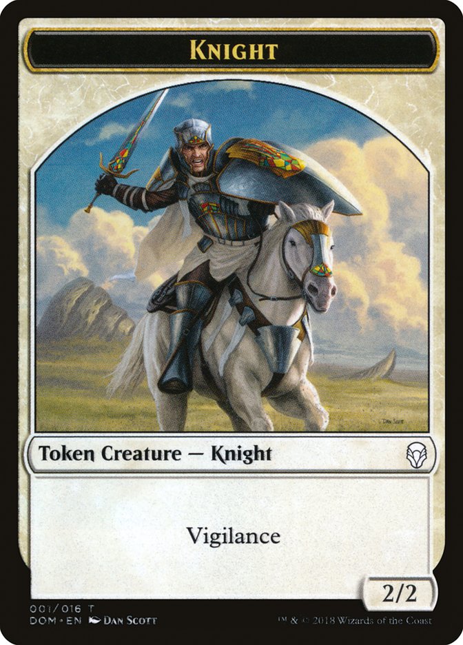Knight (001/016) [Dominaria Tokens] | Card Citadel