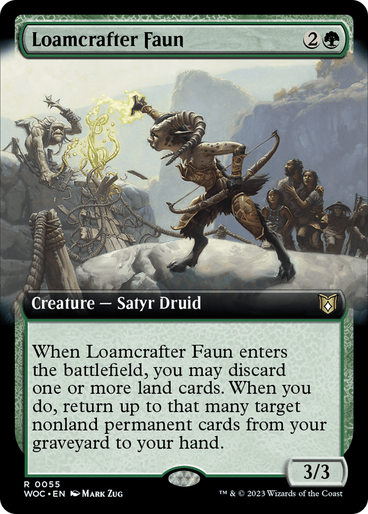 Loamcrafter Faun (Extended Art) [Wilds of Eldraine Commander] | Card Citadel