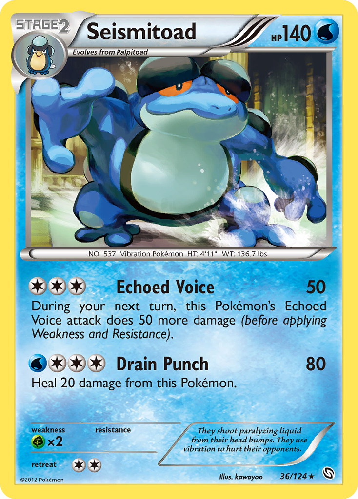 Seismitoad (36/124) [Black & White: Dragons Exalted] | Card Citadel