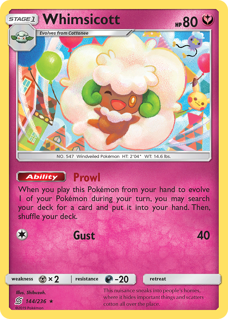 Whimsicott (144/236) [Sun & Moon: Unified Minds] | Card Citadel