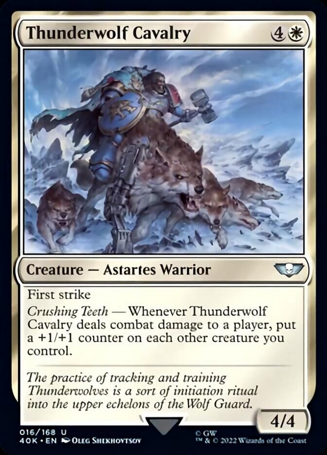 Thunderwolf Cavalry (Surge Foil) [Universes Beyond: Warhammer 40,000] | Card Citadel