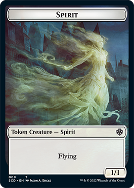 Bird // Spirit Double-Sided Token [Starter Commander Decks] | Card Citadel