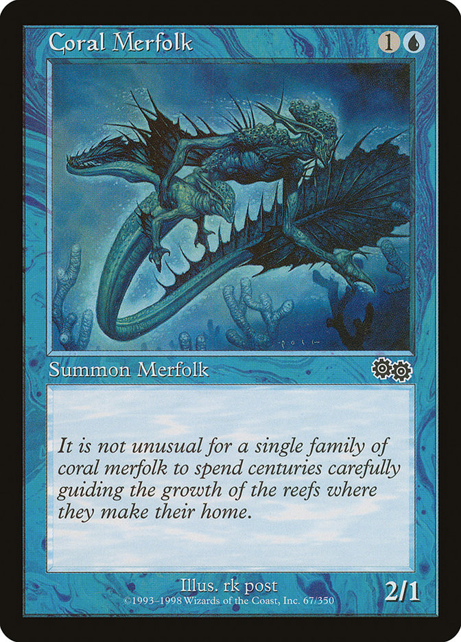 Coral Merfolk [Urza's Saga] | Card Citadel