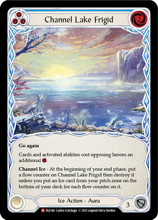 Channel Lake Frigid (Alternate Art) [ELE146] (Tales of Aria)  1st Edition Rainbow Foil | Card Citadel