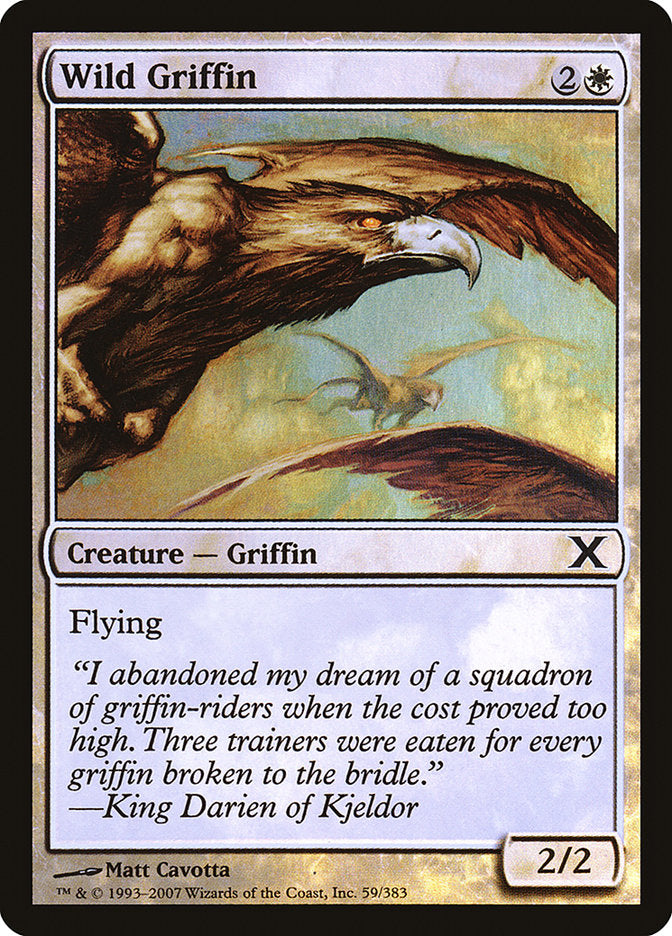 Wild Griffin (Premium Foil) [Tenth Edition] | Card Citadel