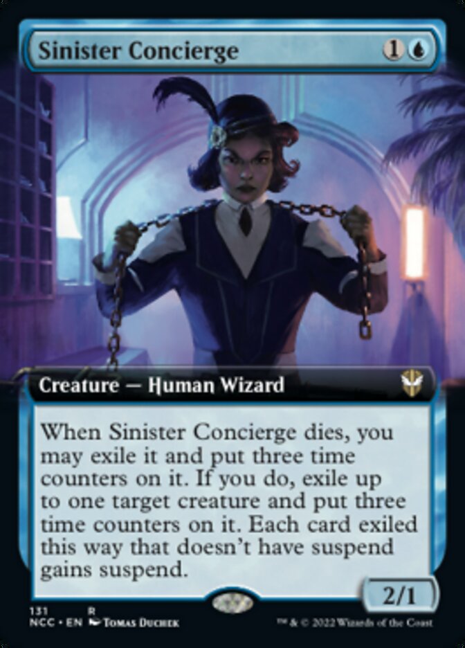 Sinister Concierge (Extended Art) [Streets of New Capenna Commander] | Card Citadel