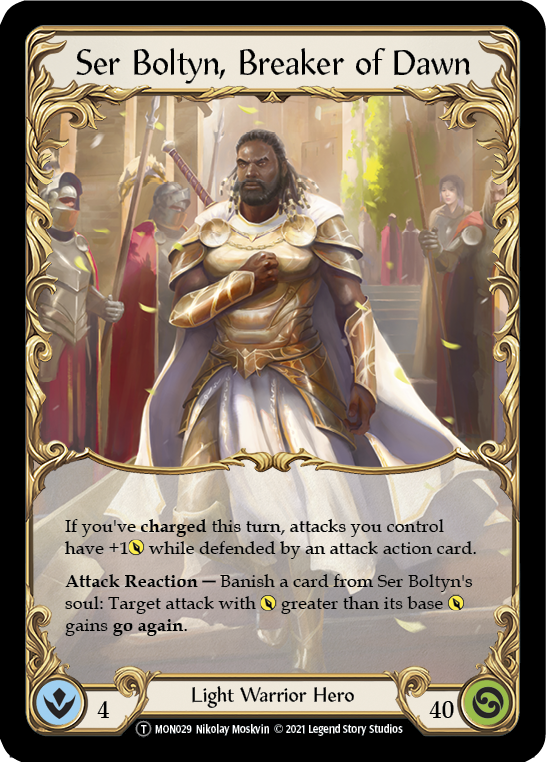 Ser Boltyn, Breaker of Dawn // Boltyn [U-MON029 // U-MON030] Unlimited Normal | Card Citadel