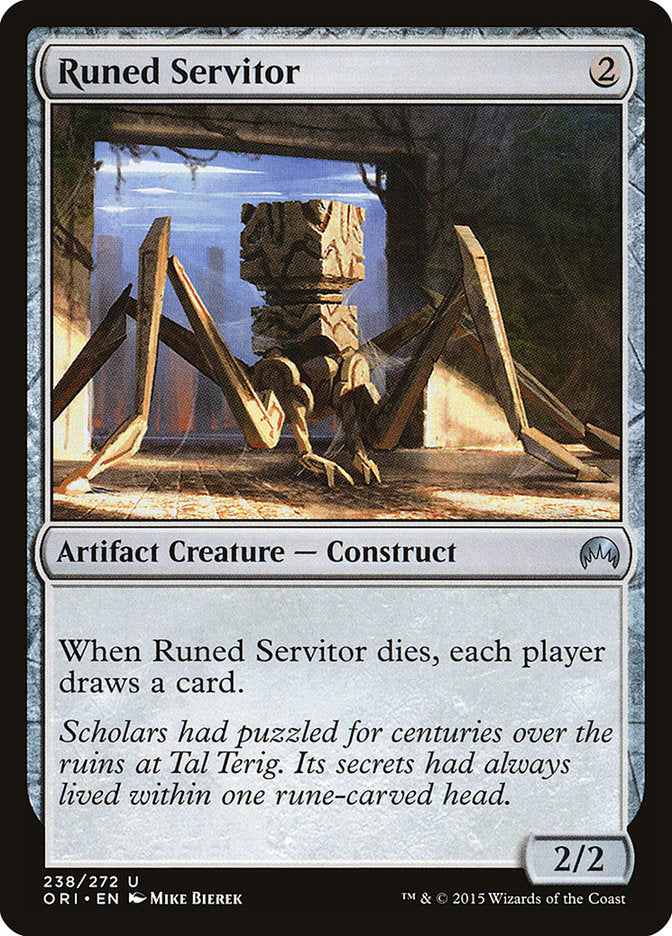 Runed Servitor [Magic Origins] | Card Citadel