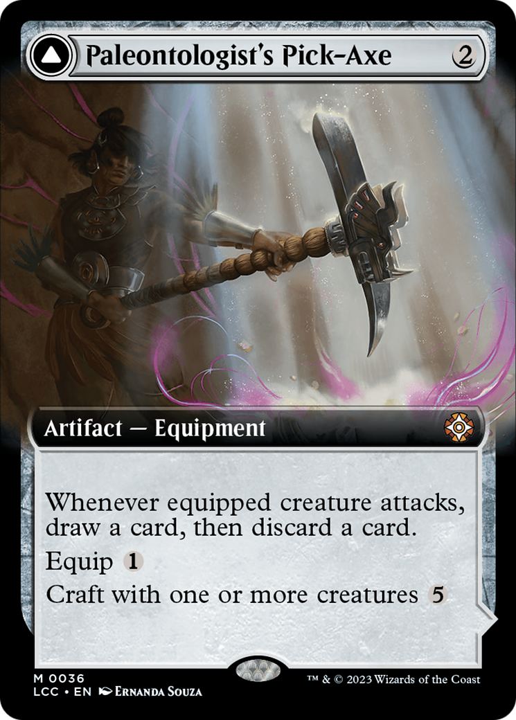 Paleontologist's Pick-Axe (Extended Art) [The Lost Caverns of Ixalan Commander] | Card Citadel