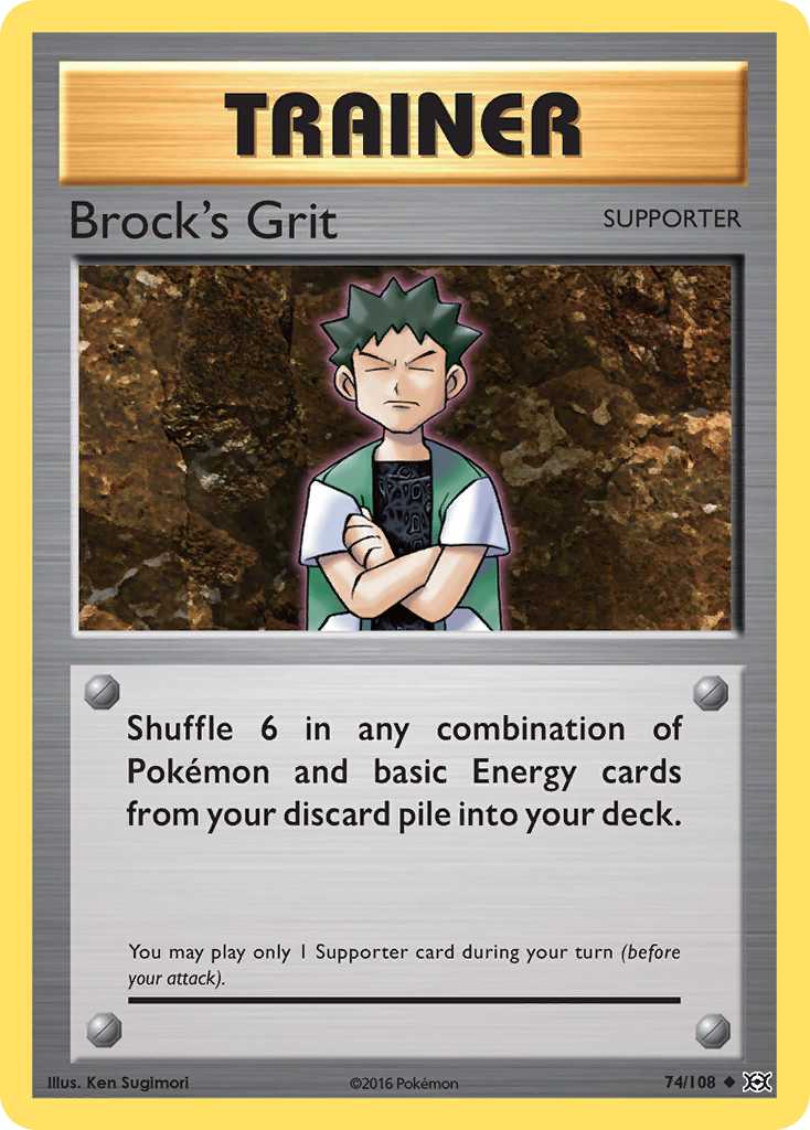 Brock's Grit (74/108) [XY: Evolutions] | Card Citadel