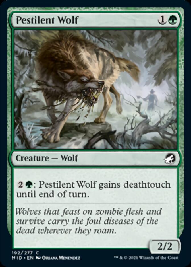 Pestilent Wolf [Innistrad: Midnight Hunt] | Card Citadel