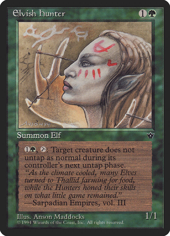 Elvish Hunter (Anson Maddocks) [Fallen Empires] | Card Citadel