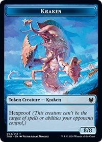 Kraken // Satyr Double-sided Token [Theros Beyond Death Tokens] | Card Citadel