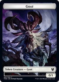 Goat // Human Soldier Double-sided Token [Theros Beyond Death Tokens] | Card Citadel