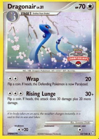 Dragonair (52/146) (State Province Territory Championship) [Diamond & Pearl: Legends Awakened] | Card Citadel