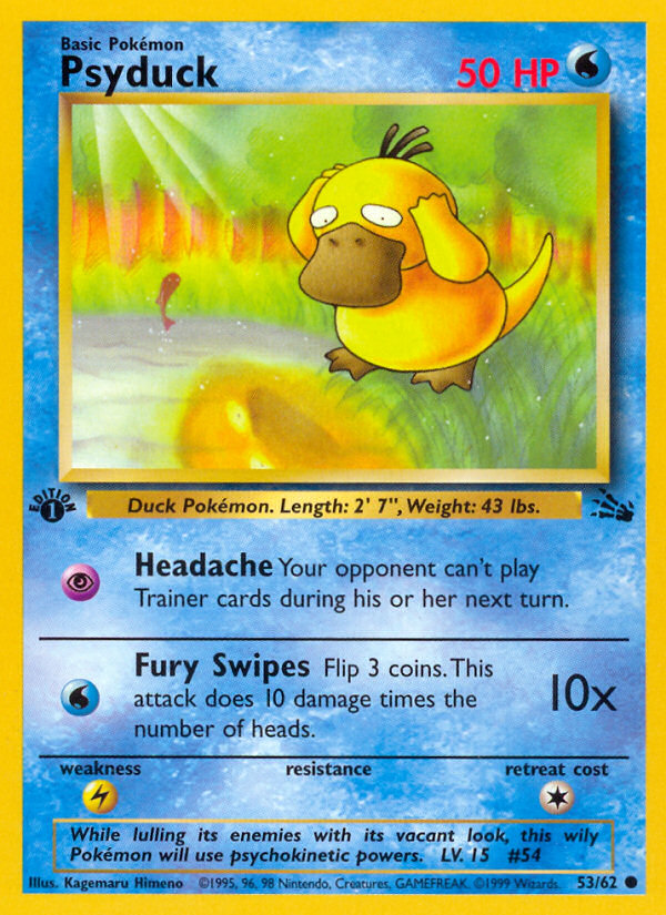 Psyduck (53/62) [Fossil 1st Edition] | Card Citadel