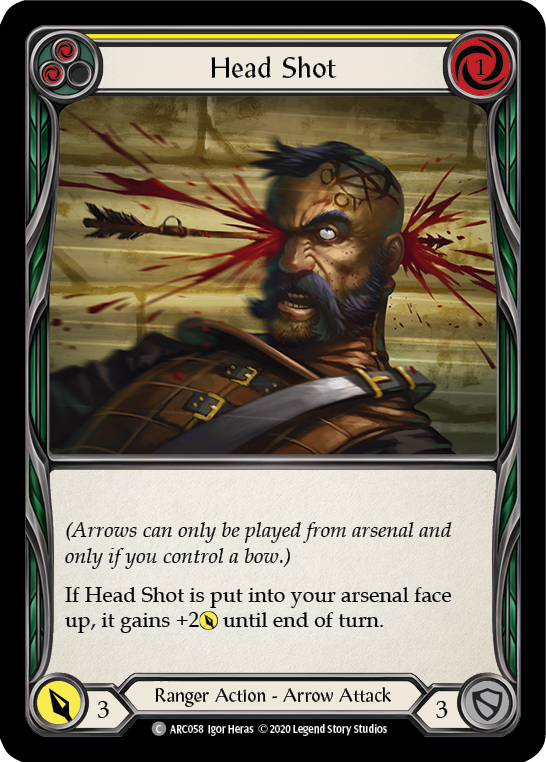 Head Shot (Yellow) [ARC058] Unlimited Normal | Card Citadel