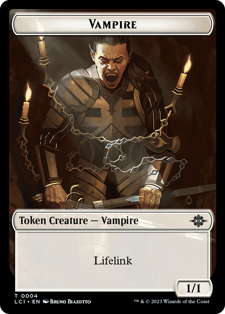 Emblem - Sorin, Lord of Innistrad // Vampire (0004) Double-Sided Token [The Lost Caverns of Ixalan Commander Tokens] | Card Citadel